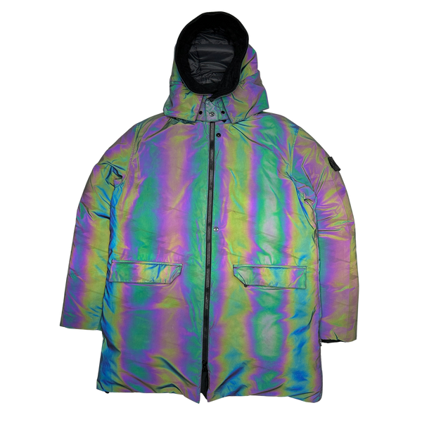 Stone Island 2018 Reflective Scarabeo Down Parka Jacket Mat s Island