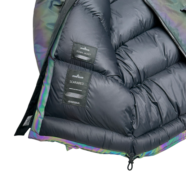 Stone Island 2018 Reflective Scarabeo Down Parka Jacket Mat s Island