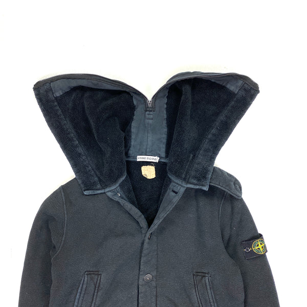 Stone Island Vintage 1999 Thick Cotton Fleece Lined Hooded Jacket