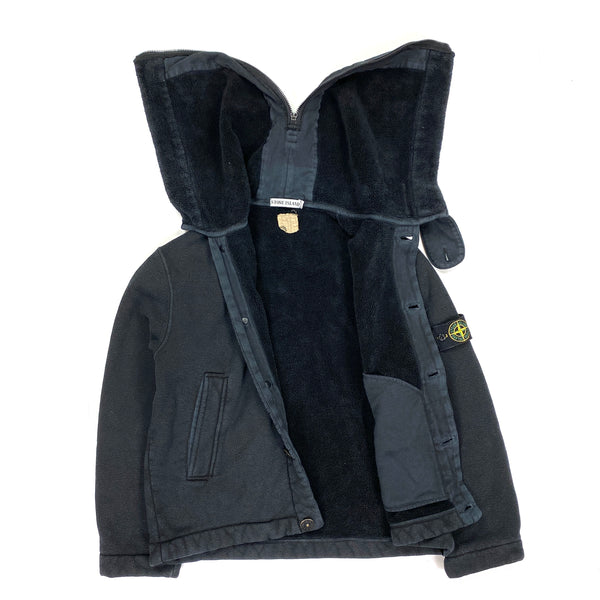 Stone Island Vintage 1999 Thick Cotton Fleece Lined Hooded Jacket