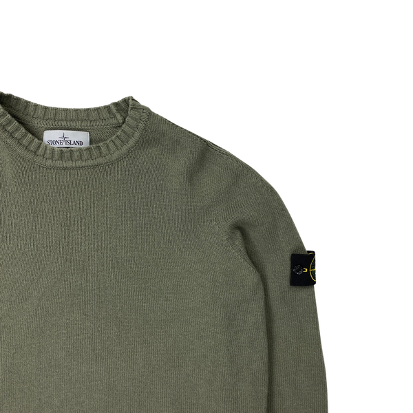 Stone Island 2016 Green Wool Crewneck Jumper