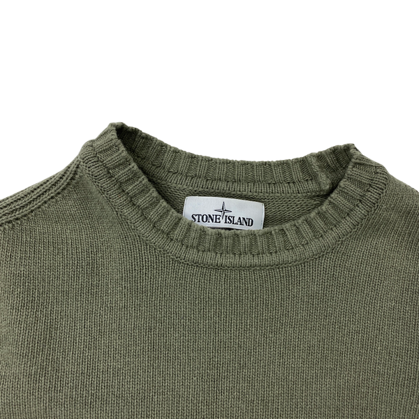 Stone Island 2016 Green Wool Crewneck Jumper