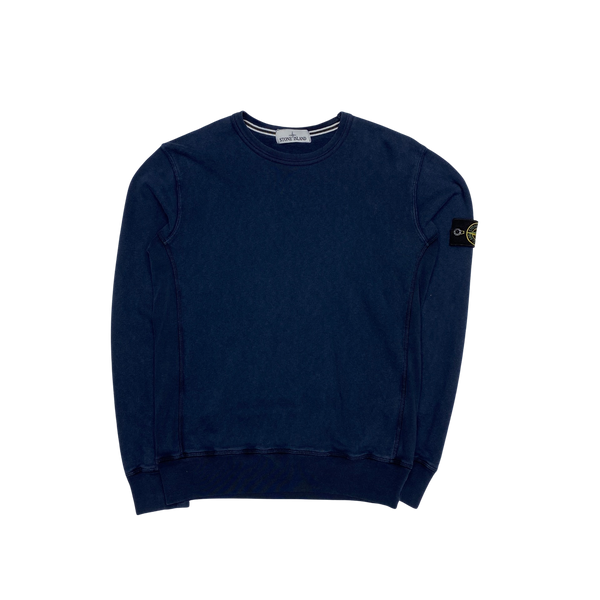 Stone Island Navy Crewneck Sweatshirt