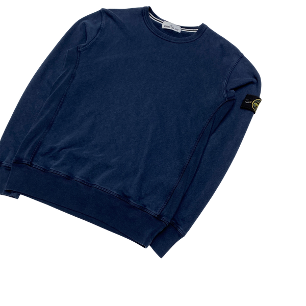 Stone Island Navy Crewneck Sweatshirt