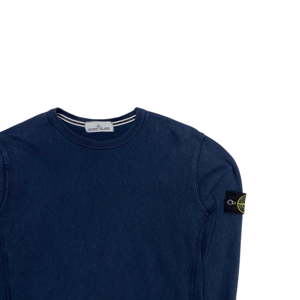 Stone Island Navy Crewneck Sweatshirt