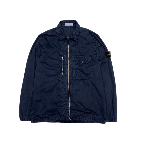 Stone Island 2019 Navy Cotton Overshirt