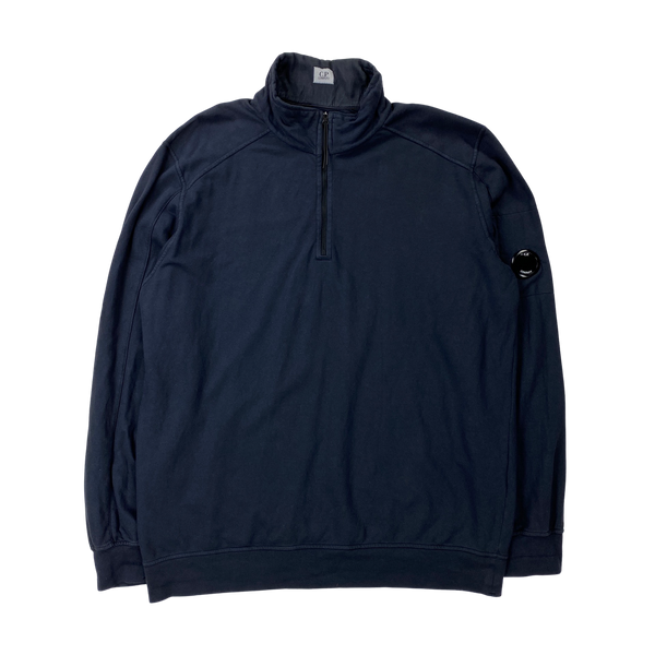 CP Company Navy Quarter Zip Pullover