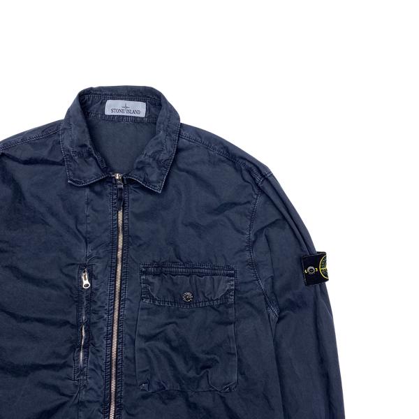 Stone Island 2019 Navy Cotton Overshirt