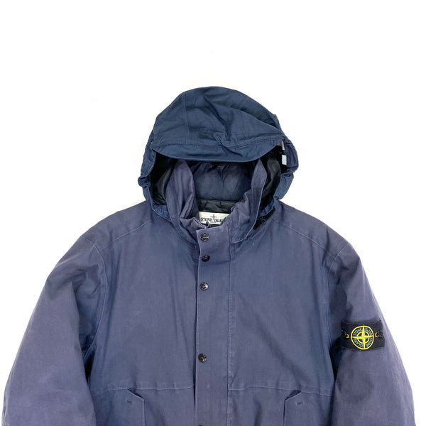 Stone Island Navy 3L Performance Cotton Primaloft Lined Jacket