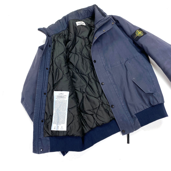 Stone Island Navy 3L Performance Cotton Primaloft Lined Jacket