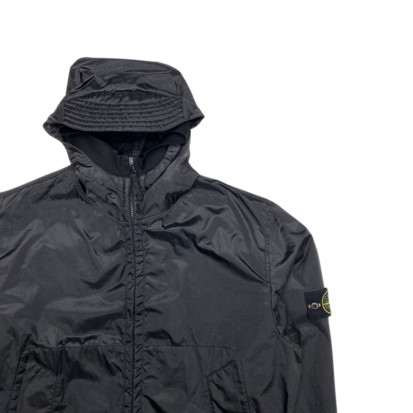 Stone Island Black 2007 Nylon Metal Hooded Jacket