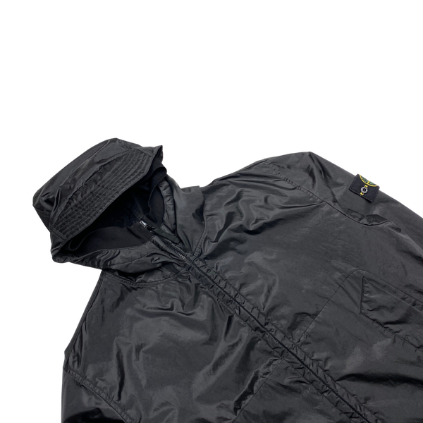 Stone Island Black 2007 Nylon Metal Hooded Jacket