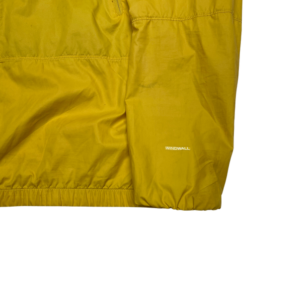 North Face Yellow Windwall Lightweight Shell