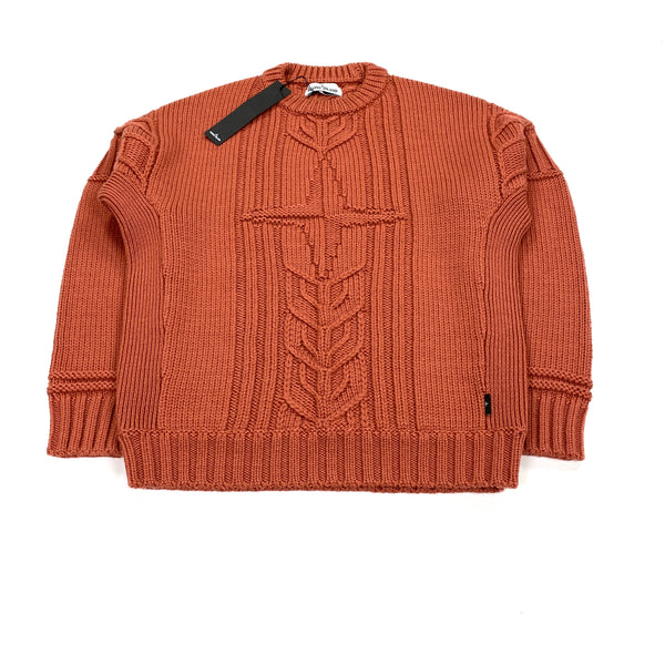Stone Island Rust Thick Cable Knit