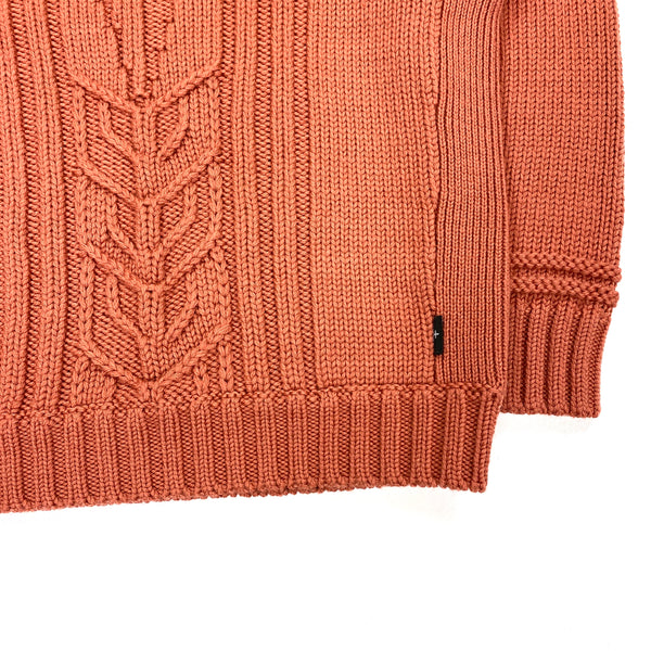 Stone Island Rust Thick Cable Knit