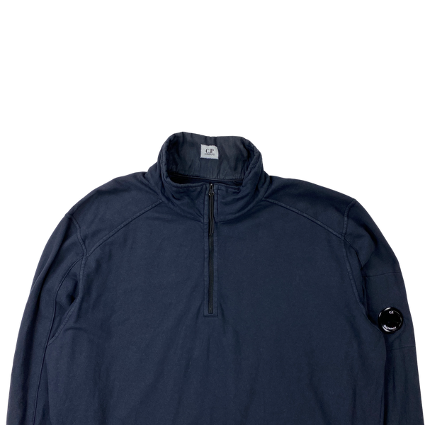 CP Company Navy Quarter Zip Pullover