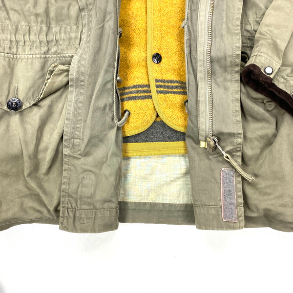 Stone Island 1994 Raso Gommato Multi Pocket Parka Jacket