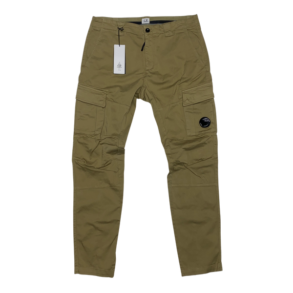 CP Company Beige Ergonomic Tapered Cargo Trousers