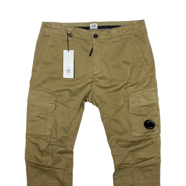 CP Company Beige Ergonomic Tapered Cargo Trousers