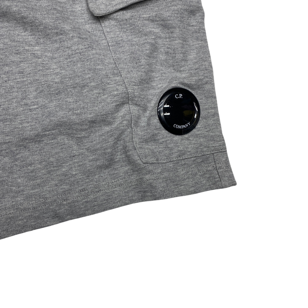 CP Company Light Grey Cotton Shorts