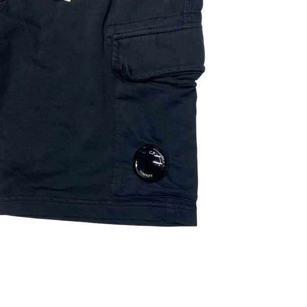 CP Company Black Cotton Lens Viewer Shorts