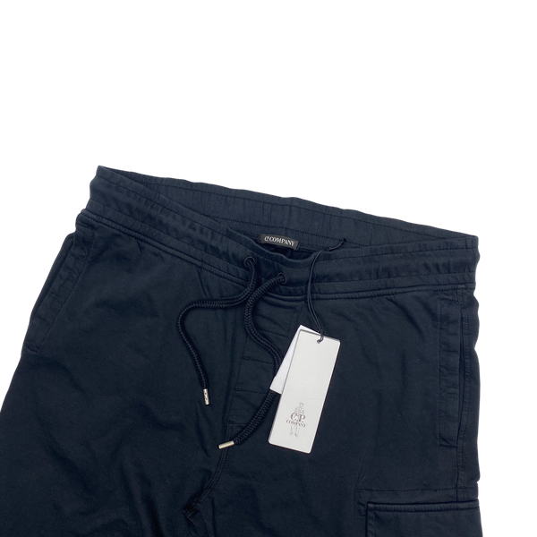 CP Company Black Cotton Lens Viewer Shorts