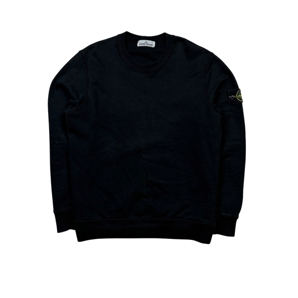 Stone Island 2020 Black Cotton Crewneck Sweatshirt - Medium