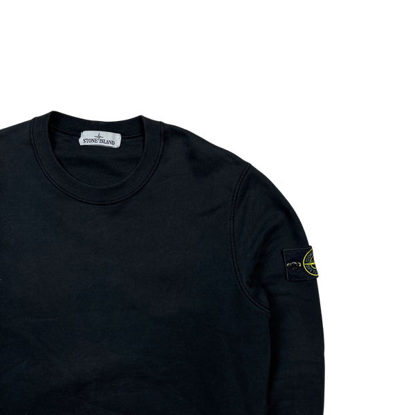 Stone Island 2020 Black Cotton Crewneck Sweatshirt - Medium