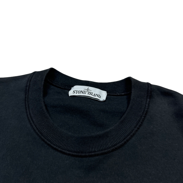 Stone Island 2020 Black Cotton Crewneck Sweatshirt - Medium