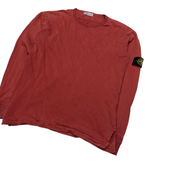 Stone Island Red 2008 Crewneck Sweatshirt