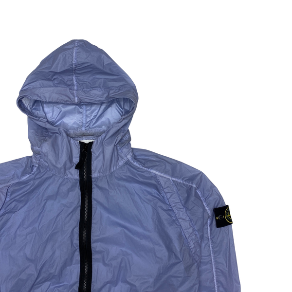 Stone Island Lavender Purple Lamy Flock Hooded Jacket
