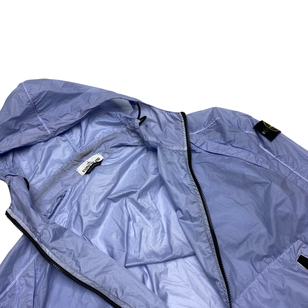 Stone Island Lavender Purple Lamy Flock Hooded Jacket