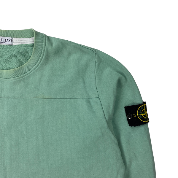 Stone Island 2010 Mint Green Cotton Crewneck Sweatshirt