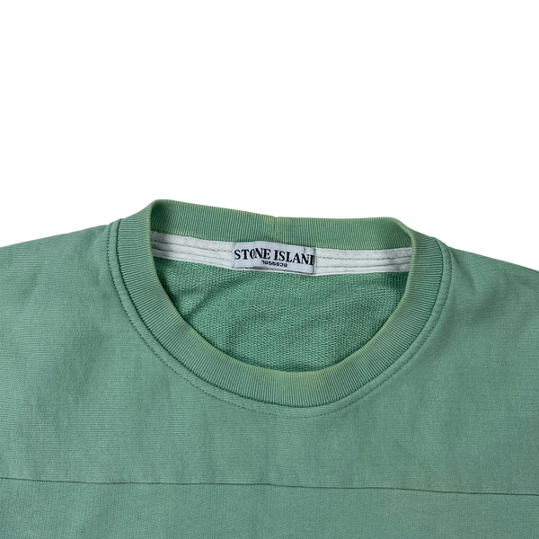 Stone Island 2010 Mint Green Cotton Crewneck Sweatshirt