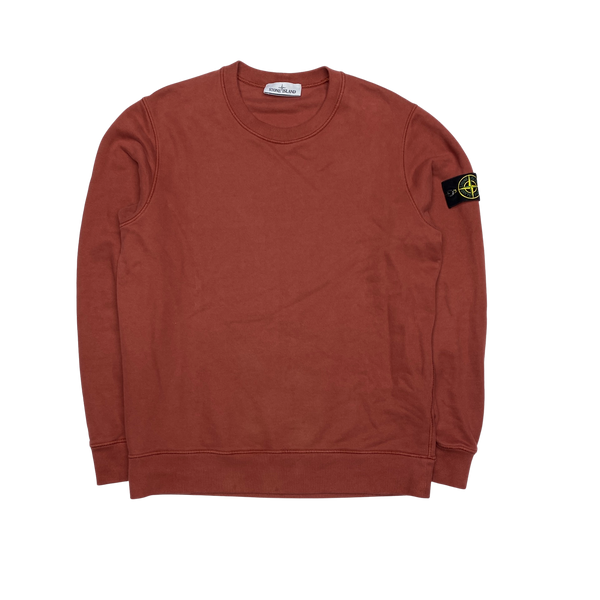 Stone Island 2021 Brick Red Crewneck Sweatshirt