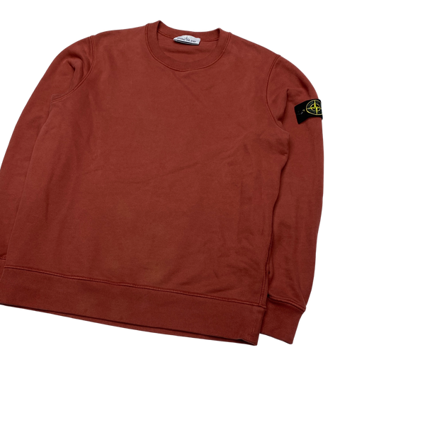 Stone Island 2021 Brick Red Crewneck Sweatshirt