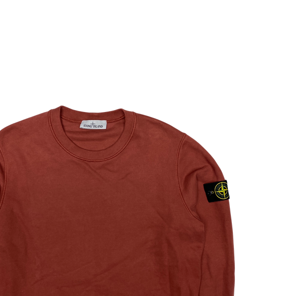 Stone Island 2021 Brick Red Crewneck Sweatshirt Mat s Island