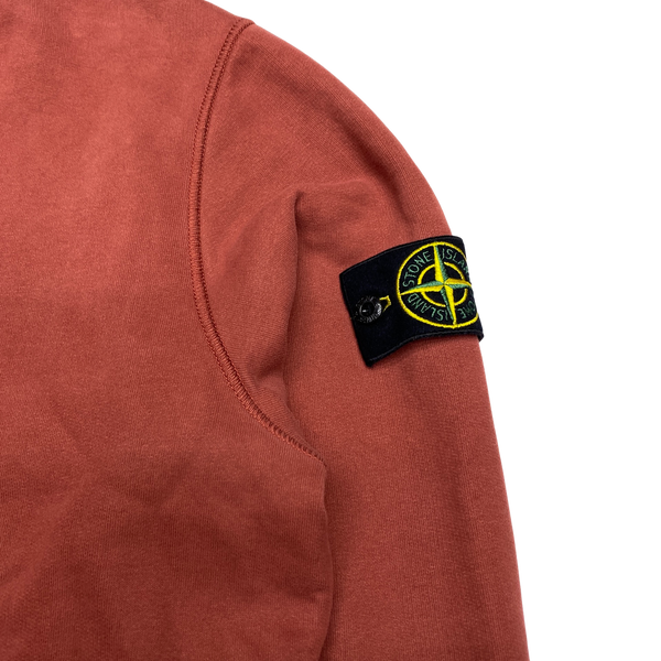Stone Island 2021 Brick Red Crewneck Sweatshirt