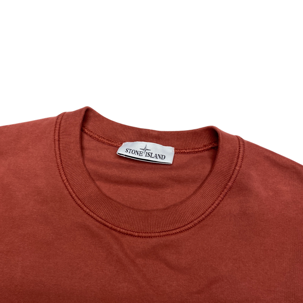Stone Island 2021 Brick Red Crewneck Sweatshirt