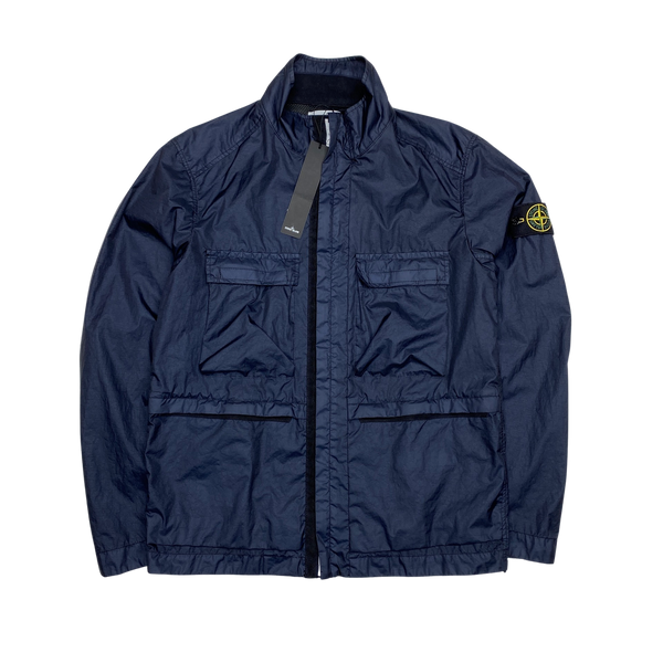 Stone Island 2017 Navy Blue Multi Pocket Membrana 3L TC Jacket