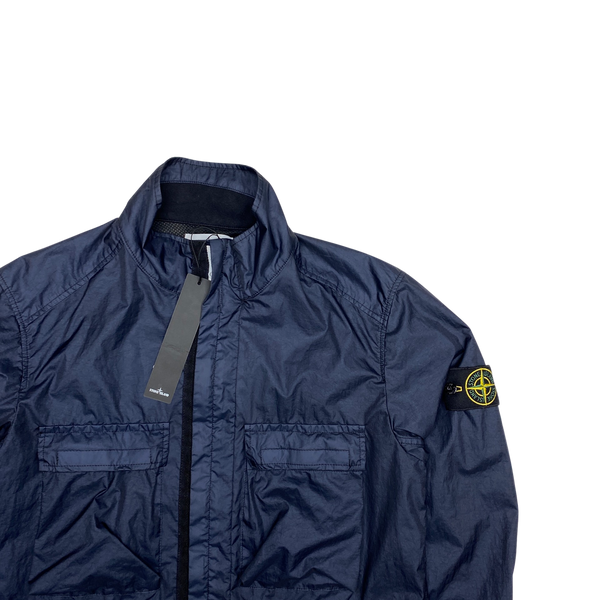 Stone Island 2017 Navy Blue Multi Pocket Membrana 3L TC Jacket