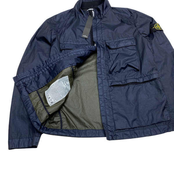 Stone Island 2017 Navy Blue Multi Pocket Membrana 3L TC Jacket