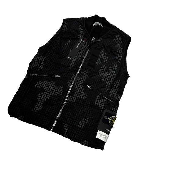 Stone Island 2017 Full Compact Rip Stop Camo Gilet