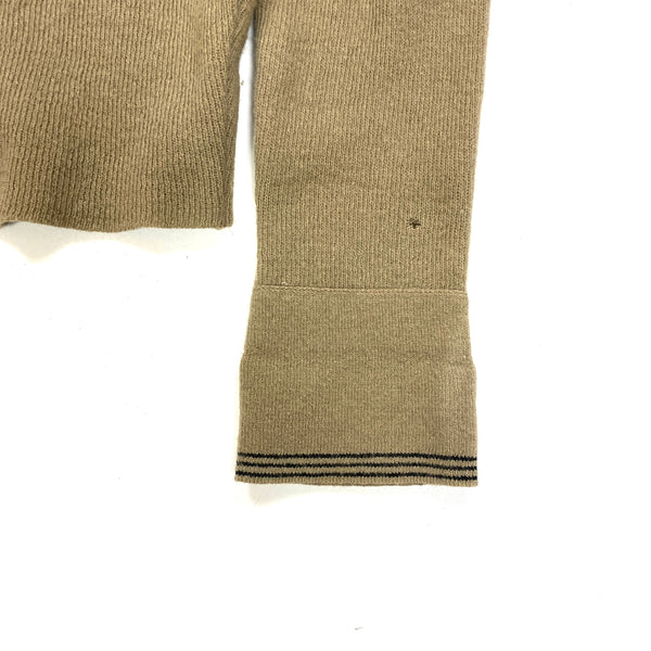 Stone Island Beige Wool Zipped Jumper