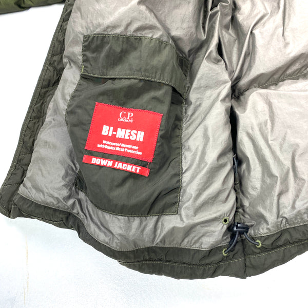 CP Company Olive Two Tone Bi Mesh Goggle Jacket