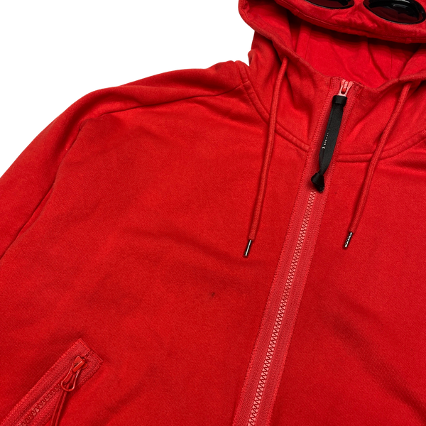 CP Company Red Goggle Cotton Hoodie
