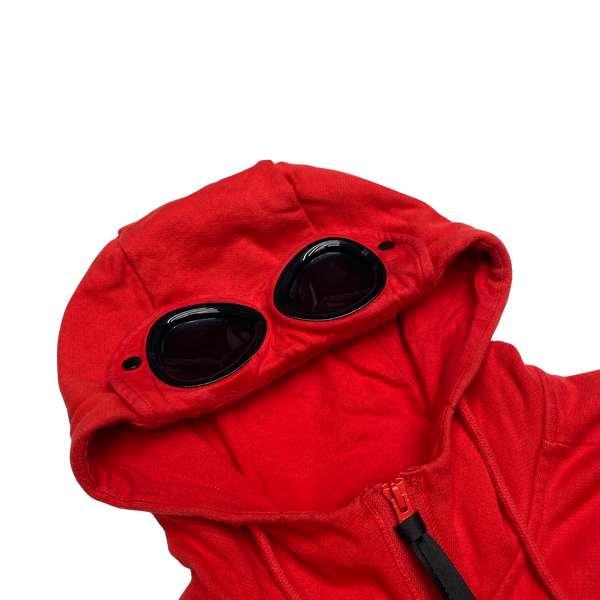 CP Company Red Goggle Cotton Hoodie