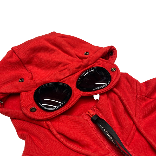 CP Company Red Goggle Cotton Hoodie