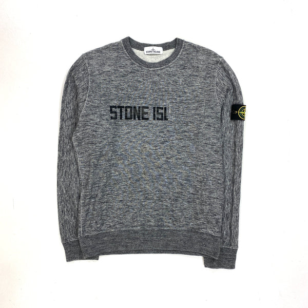 Stone island grey marl sweatshirt sales