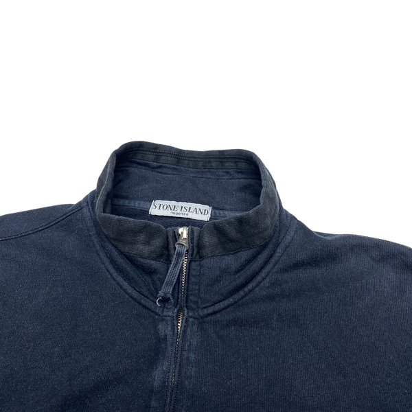 Stone Island 2009 Dark Navy Lightweight Cotton Zip Up